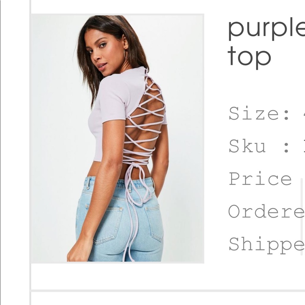 Tie back crop top